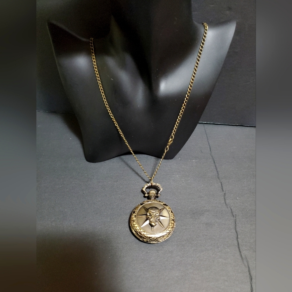 Skull pocket watch